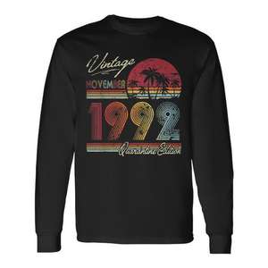 T-shirt vintage à manches longues, édition quarantaine, novembre 1992 - Product Image 1