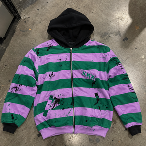 Sudaderas con Capucha Y2K <span class=keywords><strong>Rosa</strong></span>, Estilo Buzo Polar, con Logo, 400g, Oversize, Anchas y con Cremallera, Personalizadas al por Mayor - Product Image 2