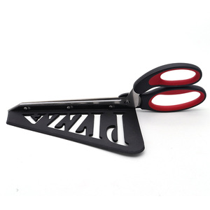 Stainless Steel Pizza <b>Scissors</b> Black And Red Straight Head Home <b>Kitchen</b> Multi Purpose Dough Cutting <b>Scissors</b> - Product Image 4