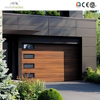 Porte de garage moderne en acier inoxydable, isolée, antivol, résistante au vent, avec moteur central et télécommande intelligente, pour températures extrêmes