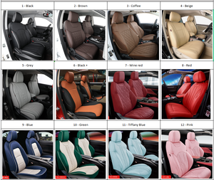 Accesorios de <span class=keywords><strong>Interior</strong></span> de coche decoración cojín de asiento conjunto completo funda de asiento de lujo deporte Universal cuero fundas de asiento de coche - Product Image 5