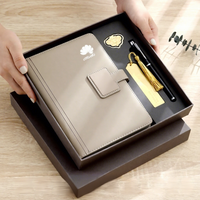 Ensemble de carnets épais A5 et de carnets de notes B5, style chinois, logo culturel créatif imprimé, boîte cadeau haut de gamme