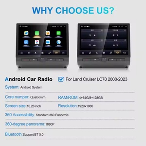 Navihua Android <b>Auto</b> Entertainment Multimedia Display Navigation GPS Radio for Toyota Land Cruiser LC70 - Product Image 3