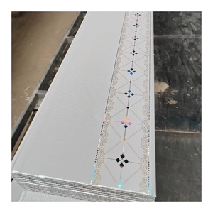 モダンな正方形PVC天井パネル、芸術的な住宅用途、耐火、防湿、防音、防水の偽天井 - Product Image 5