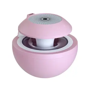 Wholesale Portable Tabletop decorative humidifier mini humidifier cute round Humidifier with lamp