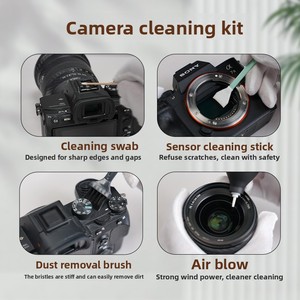 เหมาะสำหรับชุดทำความสะอาดกล้องเลนส์ทำความสะอาดเป่าลม DSLR CMOS yinkexi ชุดทำความสะอาดกล้อง9in1 Q50 - Product Image 3