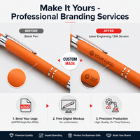 Stylos à bille professionnels de haute qualité en métal, écriture fluide, stylo promotionnel, logo personnalisé, pointe stylet durable, pour le bureau