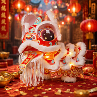 Lanterne de la Danse du Lion de style chinois pour le Festival de la Mi-Automne 2026, Nouveau Kit d'artisanat DIY en bois massif et PP fait main pour enfants, Accessoire photo