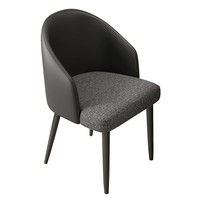 Chaise de salle à manger en fer forgé de style italien, moderne et minimaliste, avec revêtement en cuir, mobilier de maison, hôtel, luxe léger nordique, pour réunion