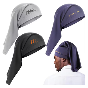 Capuchon unisexe Spandex Dreadlocks <span class=keywords><strong>en</strong></span> vrac chaud <span class=keywords><strong>sous</strong></span> le Tube d'écharpe pour Turban enveloppes de tête de couleur unie Stretch Loc Dread Bonnets avec Logo - Product Image 5