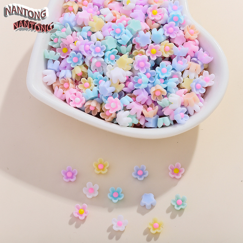 5 Flores Pequeñas de Cinco Pétalos, Estilo Mixto [Diámetro 7mm]