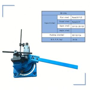 Machine de formage robuste UB100A pour barres carrées et rondes, plieuse manuelle pour barres d'acier, machine de pliage universelle pour barres plates et tuyaux - Product Image 4