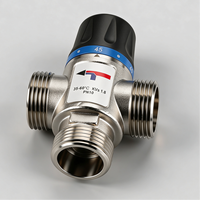 Vanne thermostatique à 3 voies en acier inoxydable pour le contrôle de la température de l'eau du collecteur de chauffage par le sol