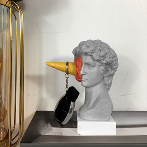 Nouveauté Statue en résine créative <span class=keywords><strong>David</strong></span> en forme de crème glacée Décoration artistique pour la maison Artisanat en résine - Product Image 3
