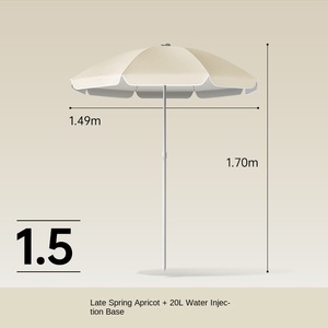 Sombrilla de protección <span class=keywords><strong>solar</strong></span> doble para exterior grande <span class=keywords><strong>con</strong></span> control manual, diseño moderno y elegante para uso comercial en la playa o el patio - Product Image 5