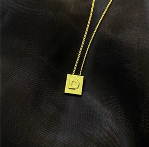 Collar con Inicial de Nombre Personalizado, Chapado en Oro de 18K, Collar de Acero Inoxidable - Product Image 4