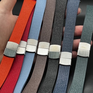 Bán Buôn Thời Trang Sang Trọng Bướm Clasp 19Mm 21Mm Mới Cao Su Dây Đeo Đồng Hồ 18Mm 20Mm 22Mm Fkm Khảm Cts Ban Nhạc Đồng Hồ - Product Image 6