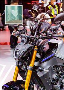 ชิลด์หน้ารถมอเตอร์ไซค์ Yamaha MT-09 ปี 2024-2025 รุ่น Universal Fit ทำจากโพลีคาร์บอเนต พร้อมการรับประกัน 10 ปี - Product Image 3