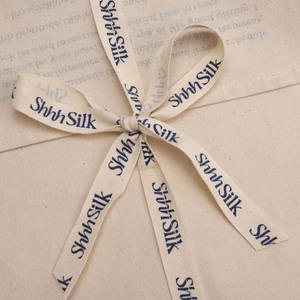 Borsa in cotone organico riciclabile personalizzata busta di tela naturale per scarpe sacchetto per polvere Beige Eco carta da regalo gratuita - Product Image 4