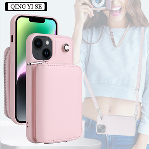 Cho <span class=keywords><strong>iPhone</strong></span> 15 14 13 12 11 Pro XS Max 8 <span class=keywords><strong>7</strong></span> Cộng Với PU Da Crossbody Dây Buộc Trường Hợp Điện Thoại Với Ví Chủ Thẻ Trở Lại Đứng Bìa - Product Image 6