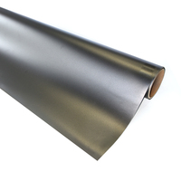 Film de protection de voiture en vinyle PVC ultra mat gris foncé COOL SUN, anti-rayures, effet de changement de couleur