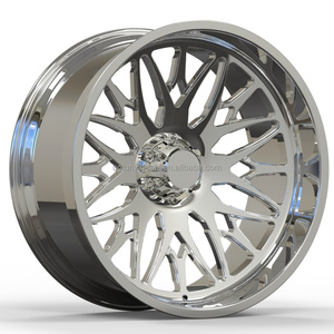 Rueda de camión forjada pulida personalizada cóncava 6061 T6 24*14 26*12 6*139,7 CB78.1 ET -76 -44 para recoger <span class=keywords><strong>Chevrolet</strong></span> Colorado Silverdo - Product Image 1