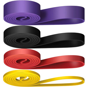 Bande de résistance élastique TPE Cooler 2080x4.5mm, équipement d'entraînement de fitness à boucle large pour exercices de force - Product Image 3