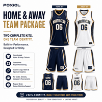 Conjunto de Uniforme de Baloncesto Personalizado para el Hogar y Fuera de Casa, Diseño de Dos Equipos, Camiseta y Pantalones Cortos Sublimados para Clubes del Reino Unido, Ligas Escolares y Torneos