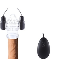 Masseur électrique du gland du pénis avec 2 capuchons, masturbateur masculin, entraîneur de retardement de l'éjaculation pour hommes