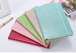 A5 Delicate Hardcover <span class=keywords><strong>Notebook</strong></span> Met Riem Uniek Creatief Eenvoudig Pu Hardcover Glitter Dagboek Voor Promotie - Product Image 4