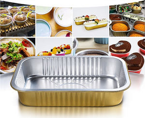 750ml PP cấp thực phẩm nhiệt con dấu dùng một lần hình chữ nhật nhôm lá takeout bao bì thực phẩm Baking Pan Nắp <span class=keywords><strong>container</strong></span> - Product Image 5