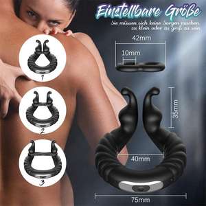 Anillo Vibrador para Pene con Diseño de Caracol, 10 Vibraciones, Retrasa la Eyaculación, Masaje, Resistente al Agua IPX7, Juguetes Sexuales para Hombres - Product Image 2