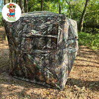 Tente de chasse et de camping camouflage avec chaise intégrée, abri de terre dissimulé en toile gonflable