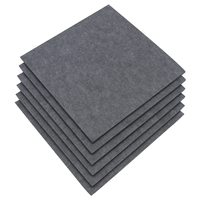 Vente en gros de panneaux acoustiques en feutre de polyester 100% Panneaux muraux suspendus au son pour amortissement d'hôtel