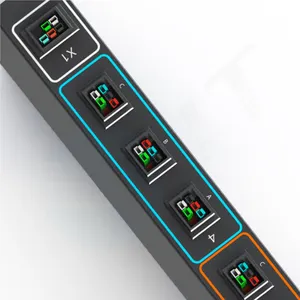 OIT Medidor Durável Inteligente 3 Fase Saída De Entrada 380V 480V 6pin PA45 12way Soquete Rack Unidade De Distribuição De Energia PDU