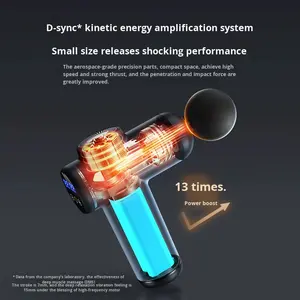 Massaggiatore Compatto LEIHU per Fitness Domestico, <span class=keywords><strong>Mini</strong></span> Pistola per Fascia Portatile con Funzioni di Rilassamento, Batteria Ricaricabile 1000-1200mAh, Idea Regalo - Product Image 3