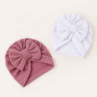 Gorro de Algodón con Lazo WD-A483 para Bebé, Primavera Verano, Gorro Indio, Recién Nacido, para Viajes al Aire Libre, Casual, Venta al por Mayor