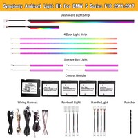 Luz Ambiental Cardoo para BMW Serie 5 F10 RHD 2011-2017, Accesorios de Iluminación LED Dinámica para el Interior del Automóvil, Luces para Cubiertas de Altavoces