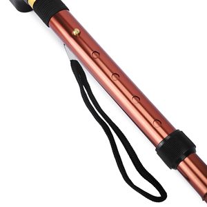Nouvelle arrivée, canne de marche pliable réglable en aluminium léger avec poignée en bois, pour les voyages, utilisation portable, hommes et femmes - Product Image 4