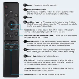 Remote Control televisi Universal pengganti untuk TV pintar Samsung