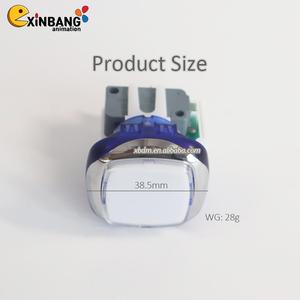 Bán Chất lượng cao 38.5*38.5mm cá bảng Máy nút vuông bắt đầu trò chơi nút - Product Image 2
