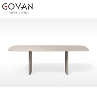 Table extérieure de dalle de roche pour l'hôtel de jardin de villa de haute qualité