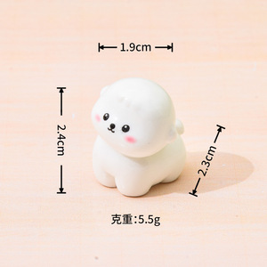 Miniatura de <span class=keywords><strong>Cachorro</strong></span> de Resina Simulada, Decoración DIY para Casa de Muñecas, Accesorio de Juguete Moderno, Adorno de Escritorio Hecho a Mano - Product Image 6