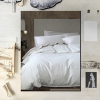Vente en gros d'usine, draps de lit en coton 100% blanc uni, tissés sur mesure, pliés, pour hôpital, hôtel de luxe
