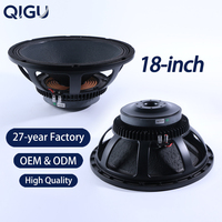 Altavoz QIGU de 18 Pulgadas, Equipo de Sonido, Subwoofer con Bobina de Voz de 220 mm, Sistema de Altavoces Line Array para Exteriores