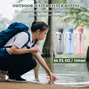 Factory Wholesale Bpa-Free Tritan Filter <b>Bottle</b> <b>Long</b> Working Life <b>Water</b> Purification <b>Bottle</b> Go Camping - Product Image 4