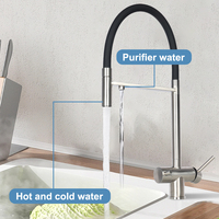 Sortie d'usine Pulldown Cuisine Mitigeur Noir Robinet D'eau Potable Pull Out Cuisine Robinet Filtre