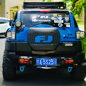 Cubierta de neumático de repuesto <span class=keywords><strong>para</strong></span> puerta trasera de coche, cubierta ligera de repuesto pequeña <span class=keywords><strong>para</strong></span> Toyota FJ Cruiser - Product Image 2
