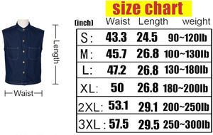 Chaleco de mezclilla luminoso para motocicleta de bicicleta para chaleco de noche para hombres con logotipo personalizado/foto - Product Image 5