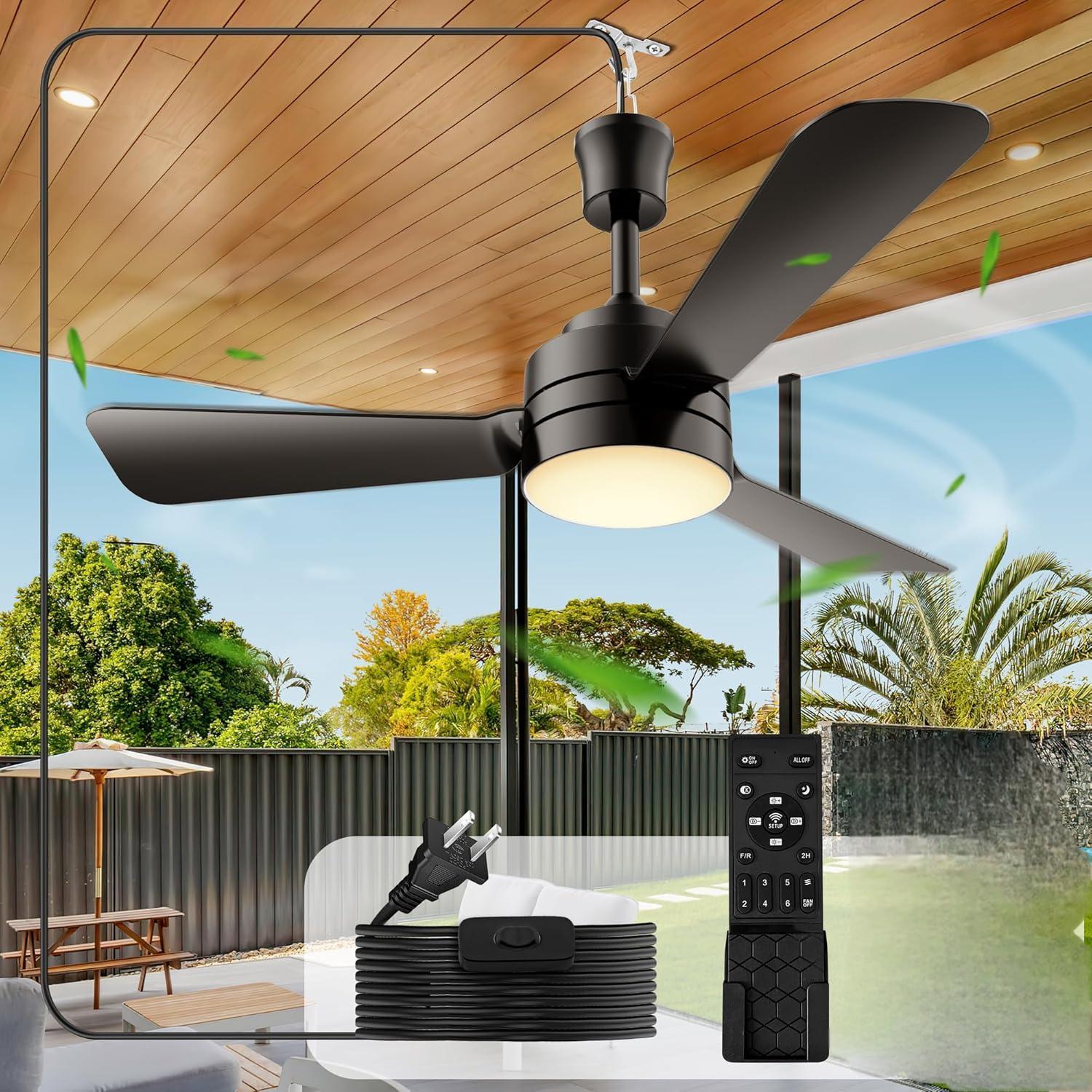Modern Ceiling Lights for Living Room - 28 Inch 220V Fan Lamp with Remote Control for a Contemporary Home